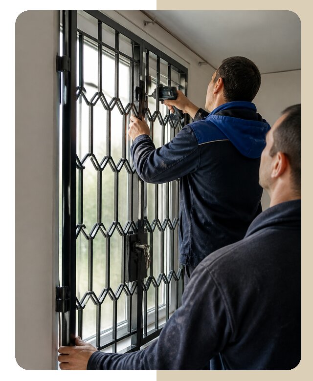 Установка распашных решеток в Владимире цена от 6744 р. | Дверной